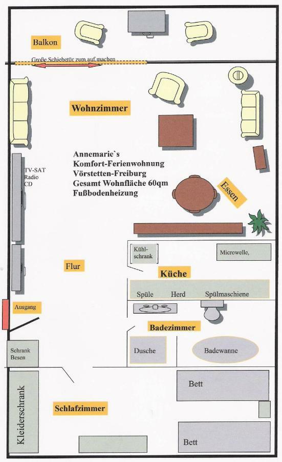 Annes Ferienwohnung Freiburg Vorstetten Екстер'єр фото